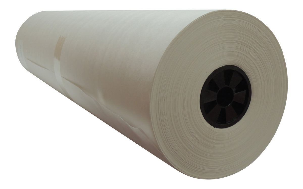 40# White Kraft Paper Rolls 900 foot length 8 inch diameter